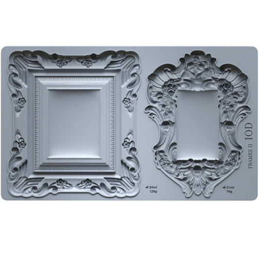 IOD Frames 2 Decor Mould by Iron Orchid Designs - 6x10 Silicone Mold