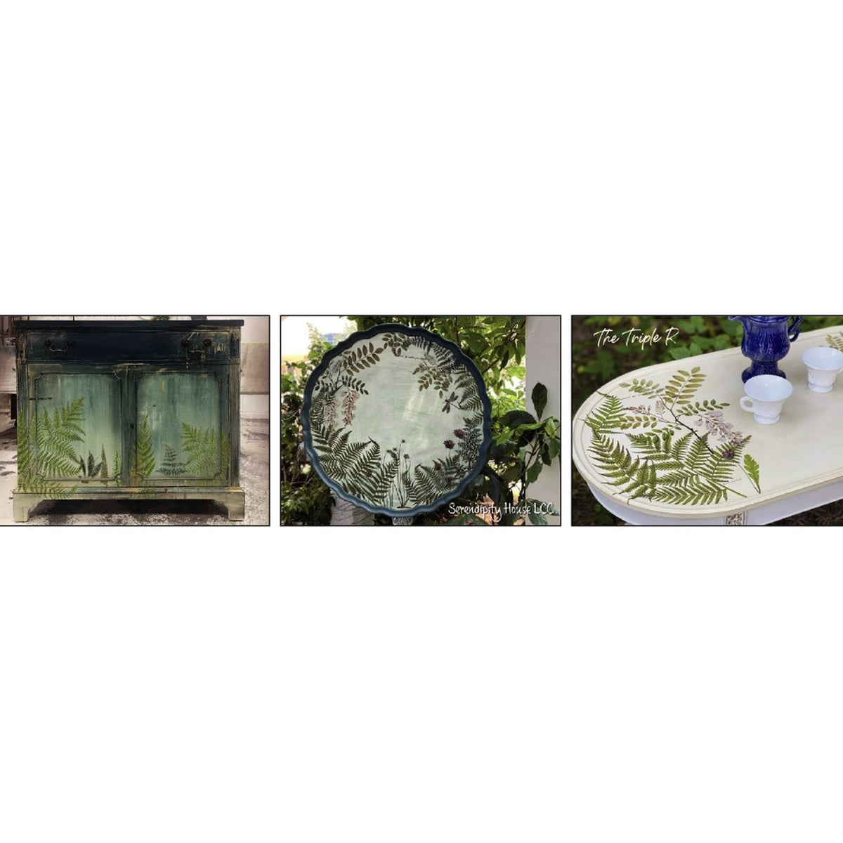IOD Fronds Botanical Decor Transfer by Iron Orchid Designs - 4 Sheets