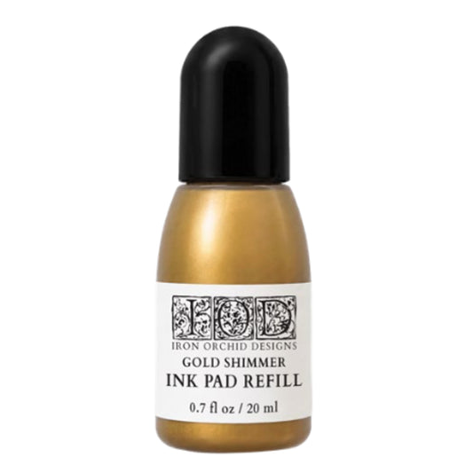 IOD Gold Shimmer Ink Pad Refill 0.7 fl oz - Pigment Rich Color