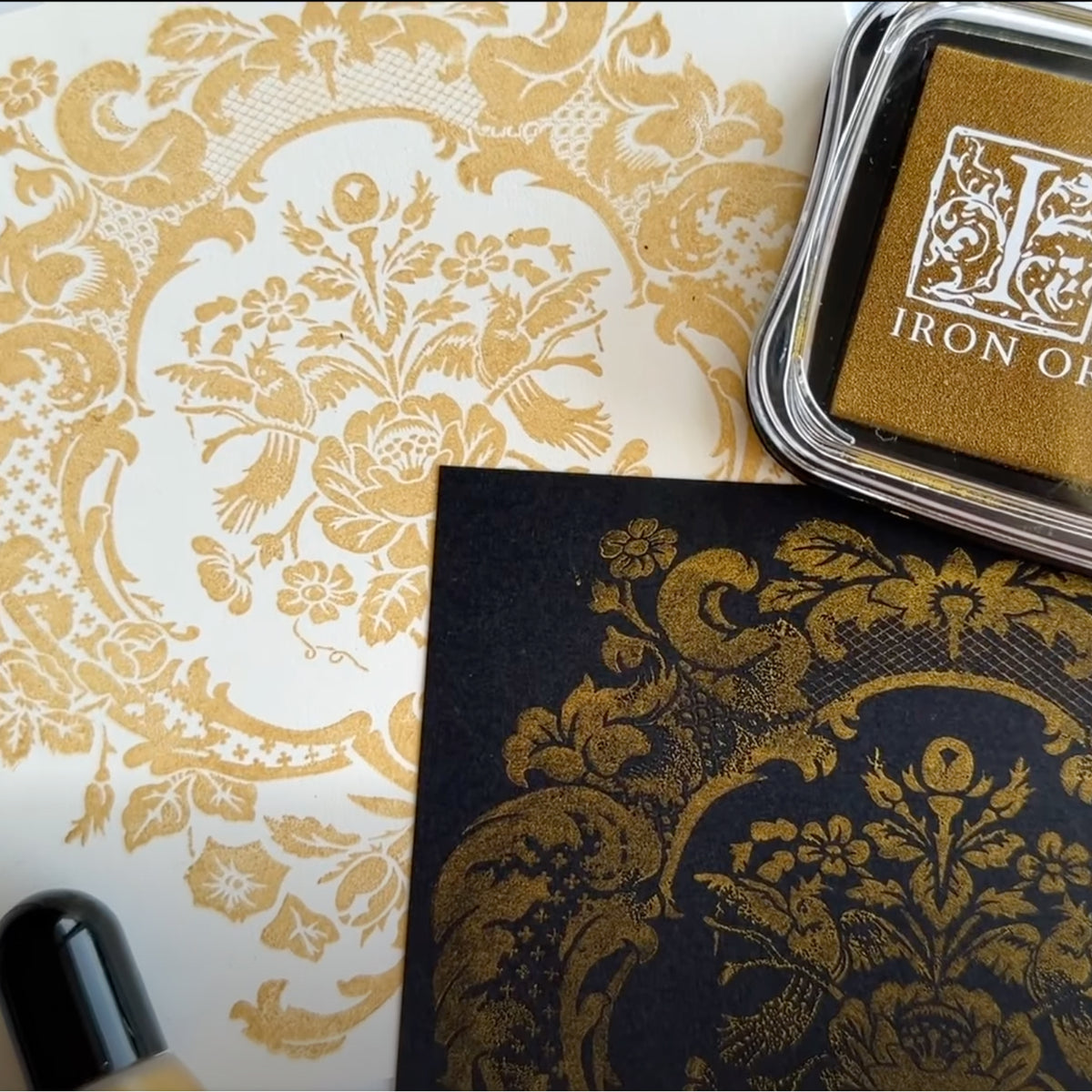 IOD Gold Shimmer Ink Pad Refill 0.7 fl oz - Pigment Rich Color