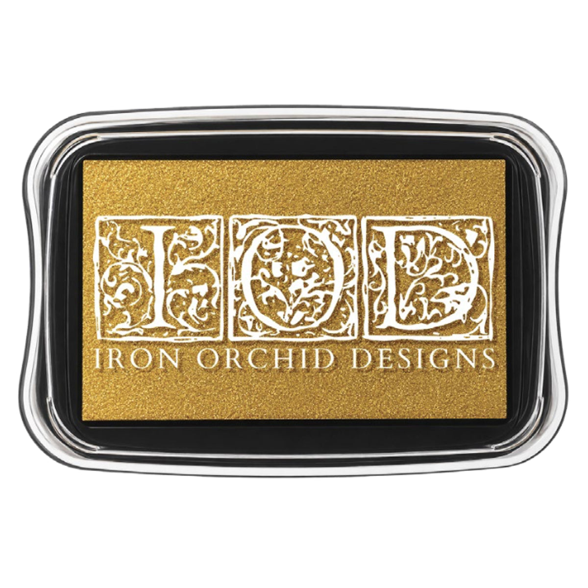 IOD Gold Shimmer Ink Pad by Iron Orchid Designs - 4" x 2.75" Reusable
