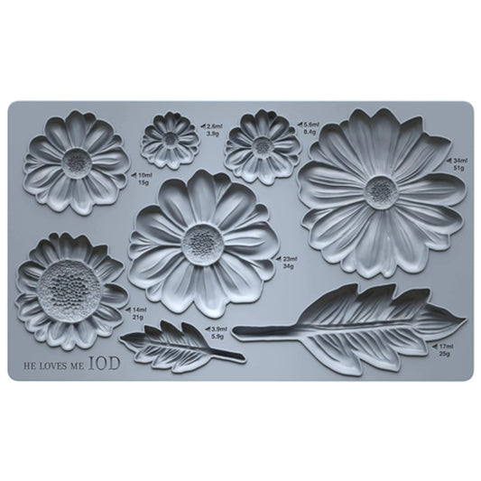 IOD He Loves Me Decor Mould by Iron Orchid Designs - 6x10 Silicone