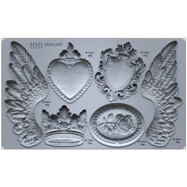 IOD Heraldry Decor Mould - Iron Orchid Designs