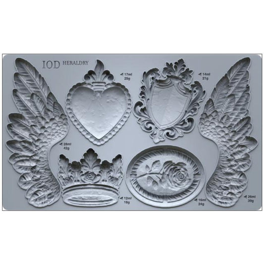 IOD Heraldry Decor Mould - Iron Orchid Designs