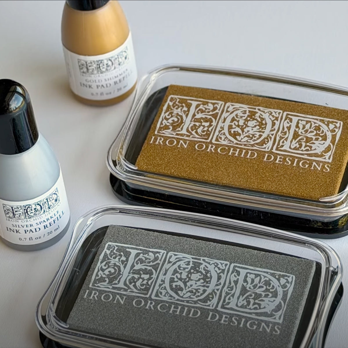 IOD Gold Shimmer Ink Pad Refill 0.7 fl oz - Pigment Rich Color