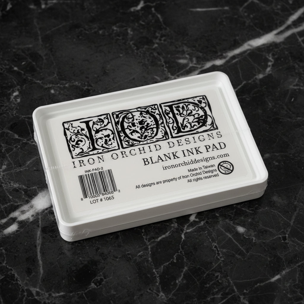 IOD Blank Ink Pad by Iron Orchid Designs - 4" x 2.75" Reusable