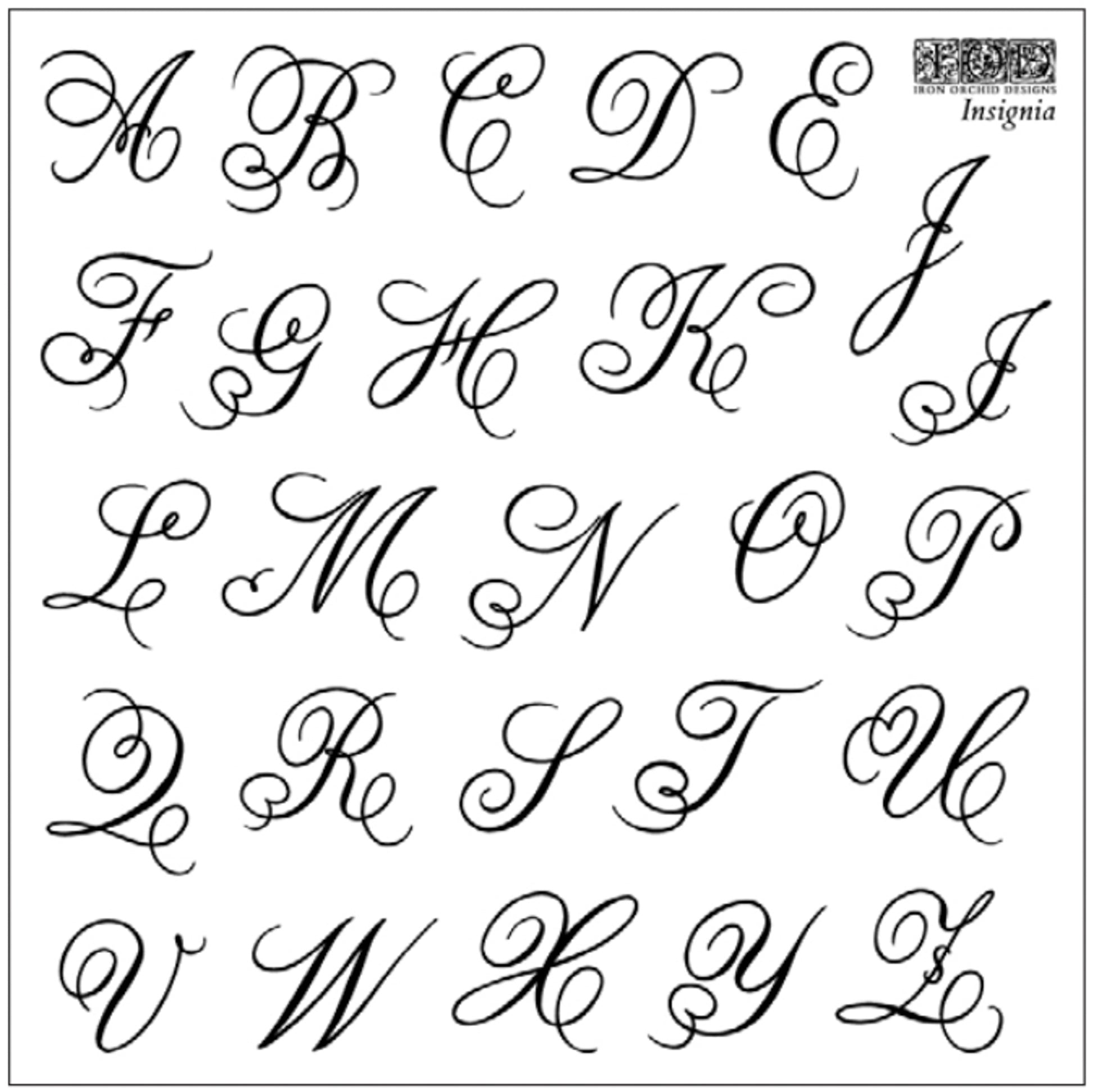 IOD Insignia Decor Stamp by Iron Orchid Designs - Four 6"x6" Sheet Set