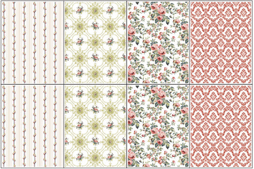 IOD LATTICE ROSE PAINT INLAY by Iron Orchid Designs