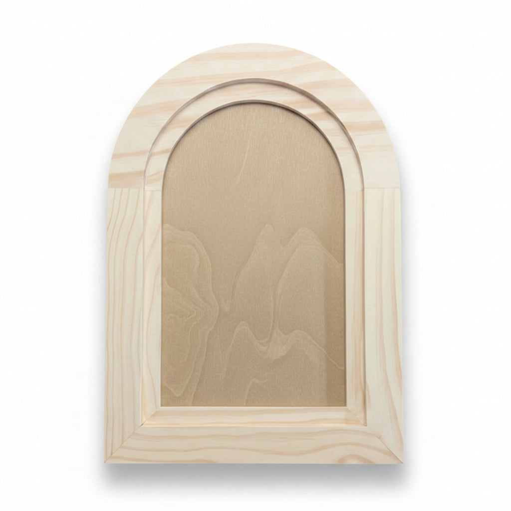 IOD Arched Wood Blank 16" x 11" by Iron Orchid Designs - Double-Sided
