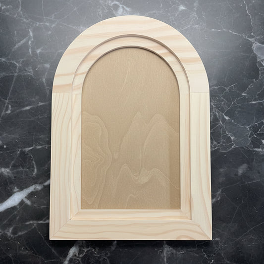 IOD Arched Wood Blank 16" x 11" by Iron Orchid Designs - Double-Sided
