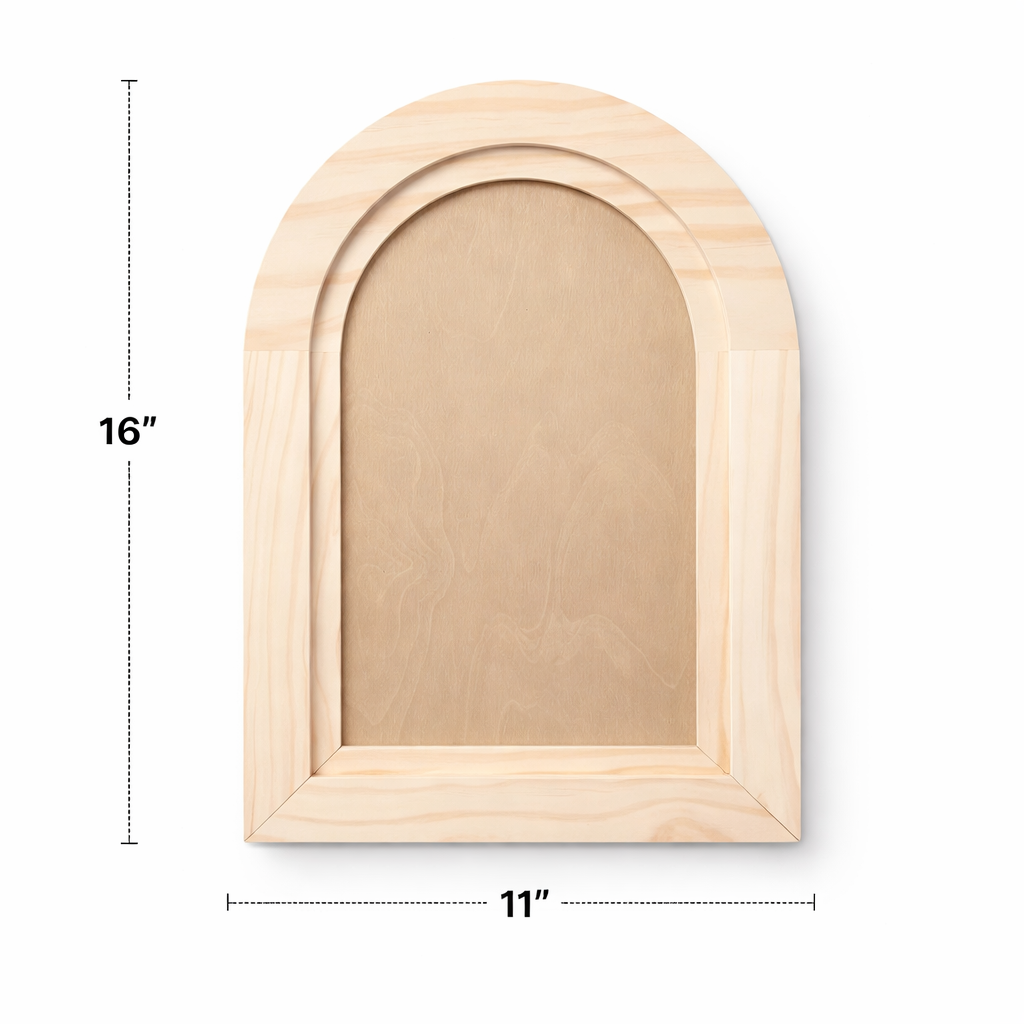IOD Arched Wood Blank 16" x 11" by Iron Orchid Designs - Double-Sided
