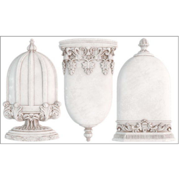 IOD Les Cloches Decor Mould by Iron Orchid Designs - 6x10 Silicone