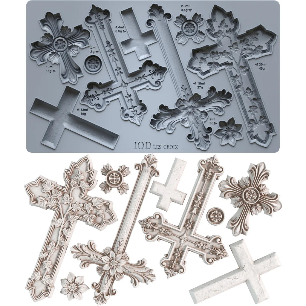 IOD Les Croix Decor Mould by Iron Orchid Designs - Spring 2026