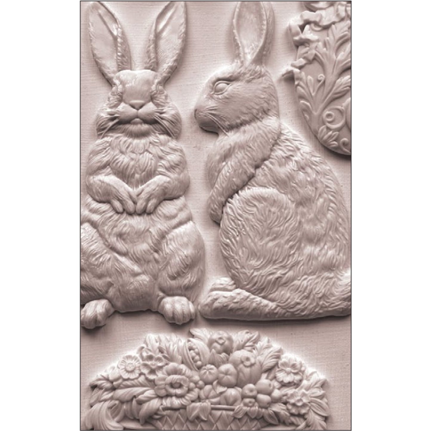 IOD Les Lapins Decor Mould - Iron Orchid Designs Spring Collection