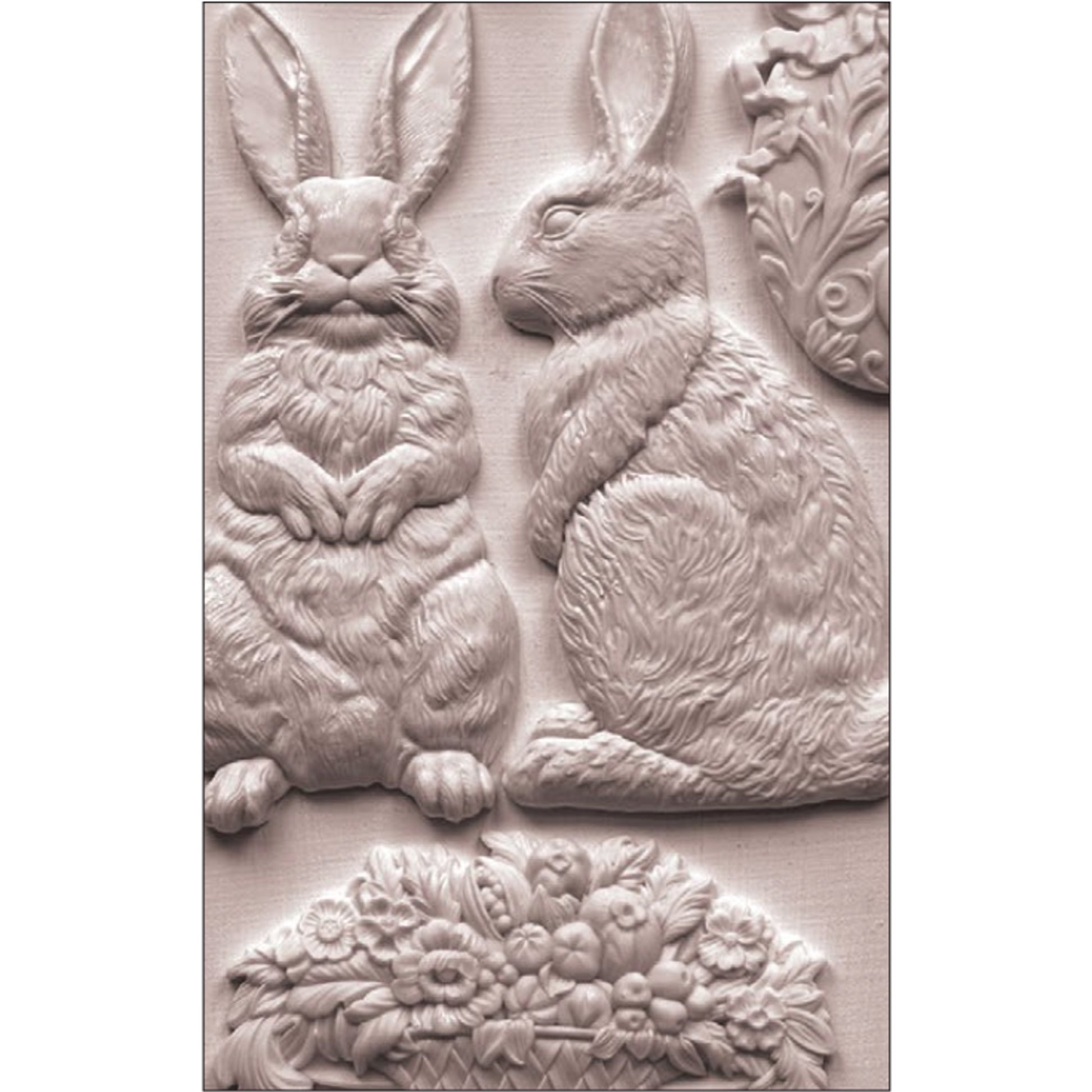 IOD Les Lapins Decor Mould - Iron Orchid Designs Spring Collection