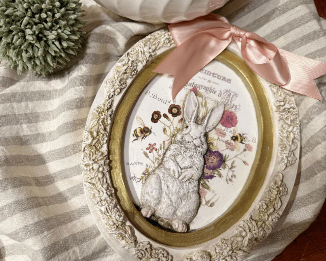 IOD Les Lapins Decor Mould - Iron Orchid Designs Spring Collection