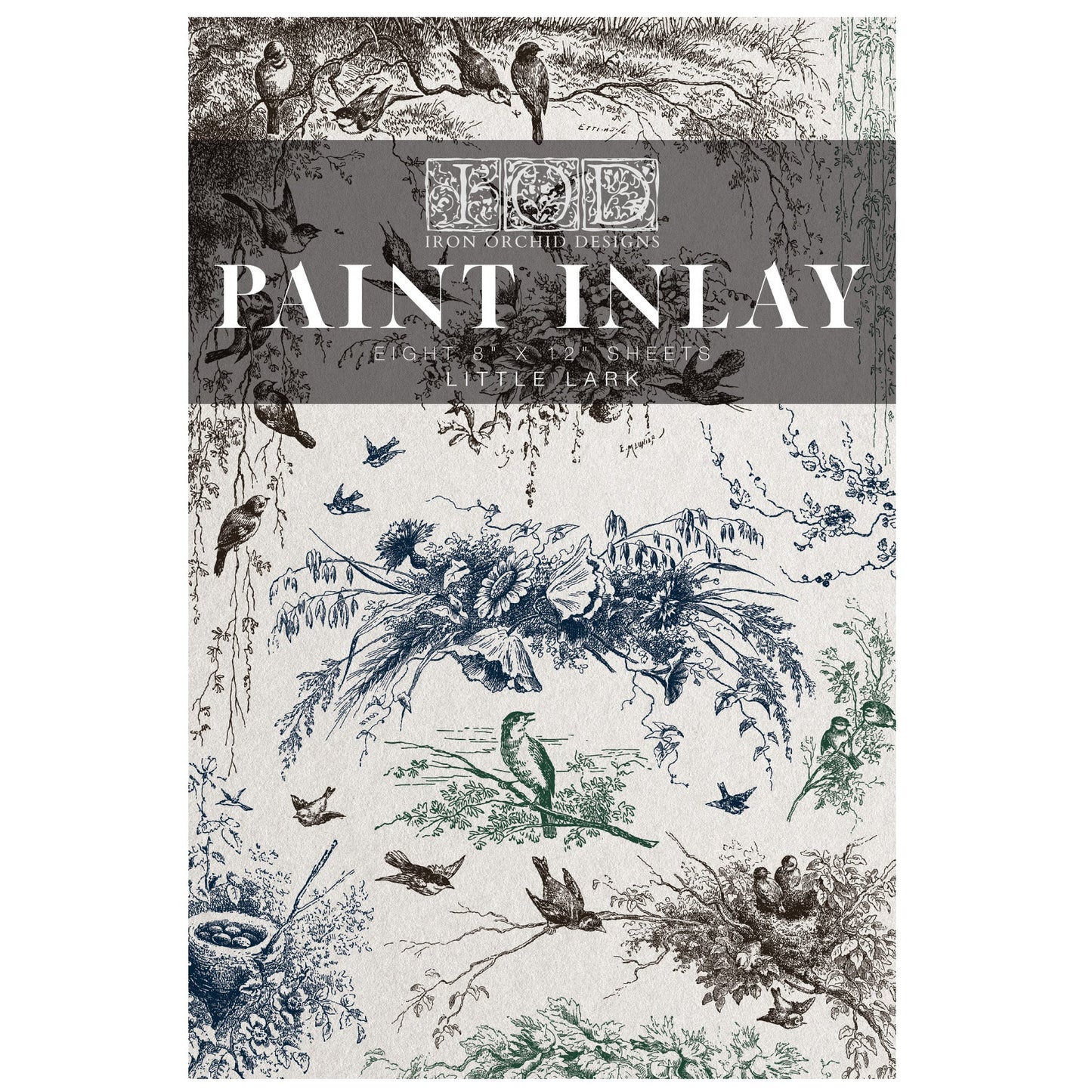 IOD Little Lark Paint Inlay by Iron Orchid Designs - Summer 2026