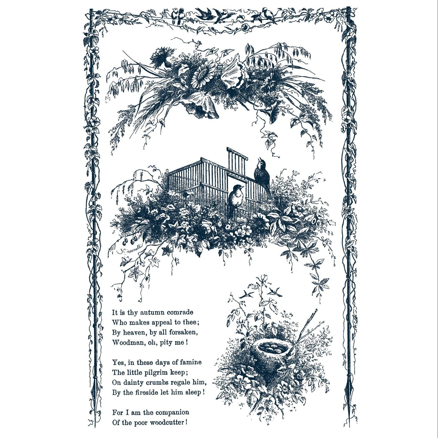 IOD Little Lark Paint Inlay by Iron Orchid Designs - Summer 2026