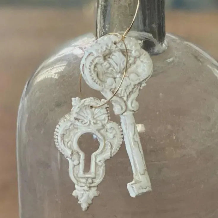 IOD Lock & Key Decor Mould by Iron Orchid Designs - 6x10 Silicone