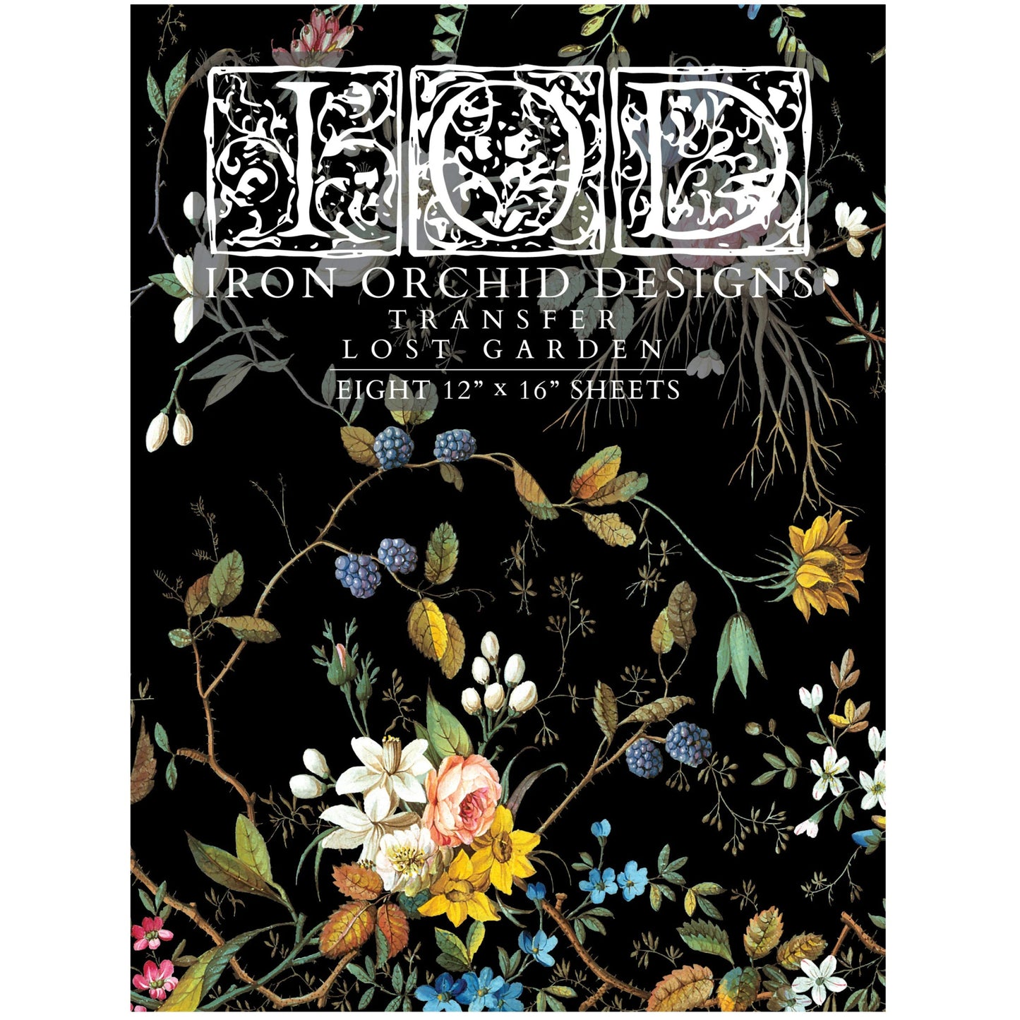 IOD Lost Garden Decor Transfer - Iron Orchid Designs