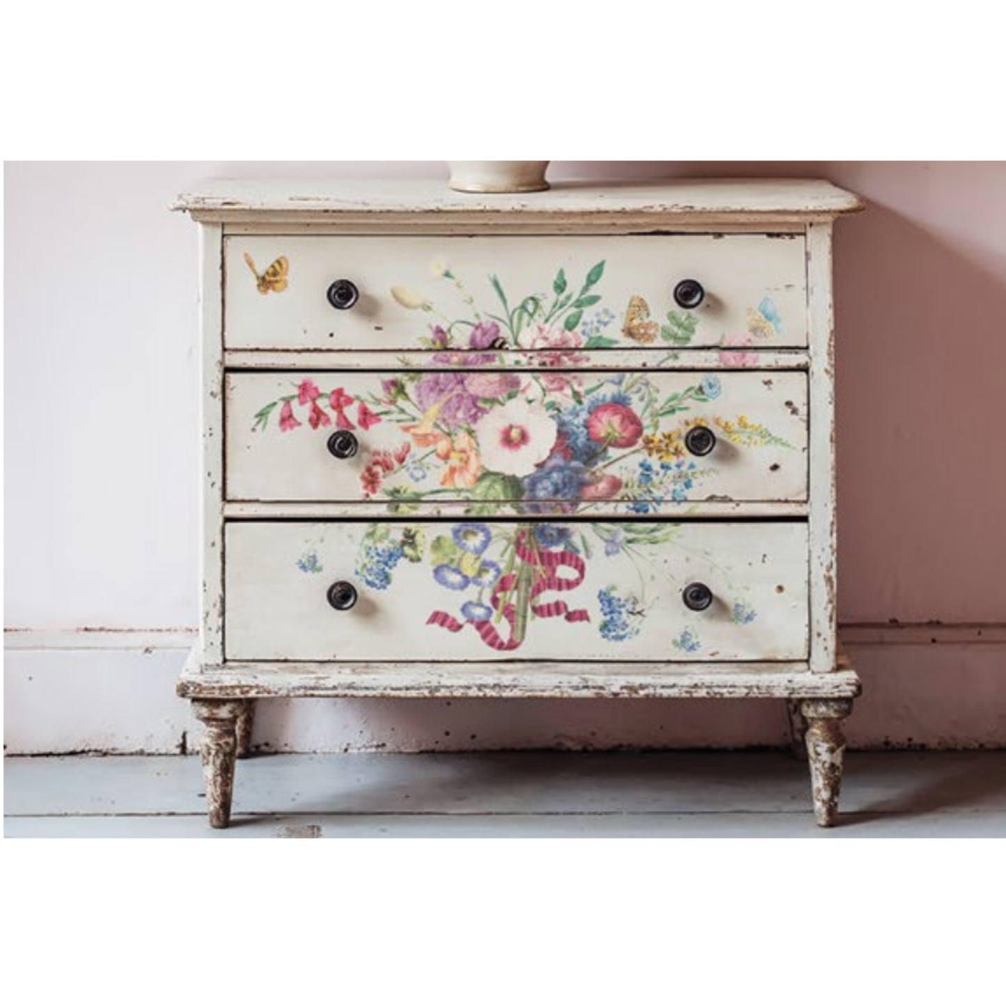 IOD Marche Des Fleurs Decor Transfer by Iron Orchid Designs - 8 Sheets