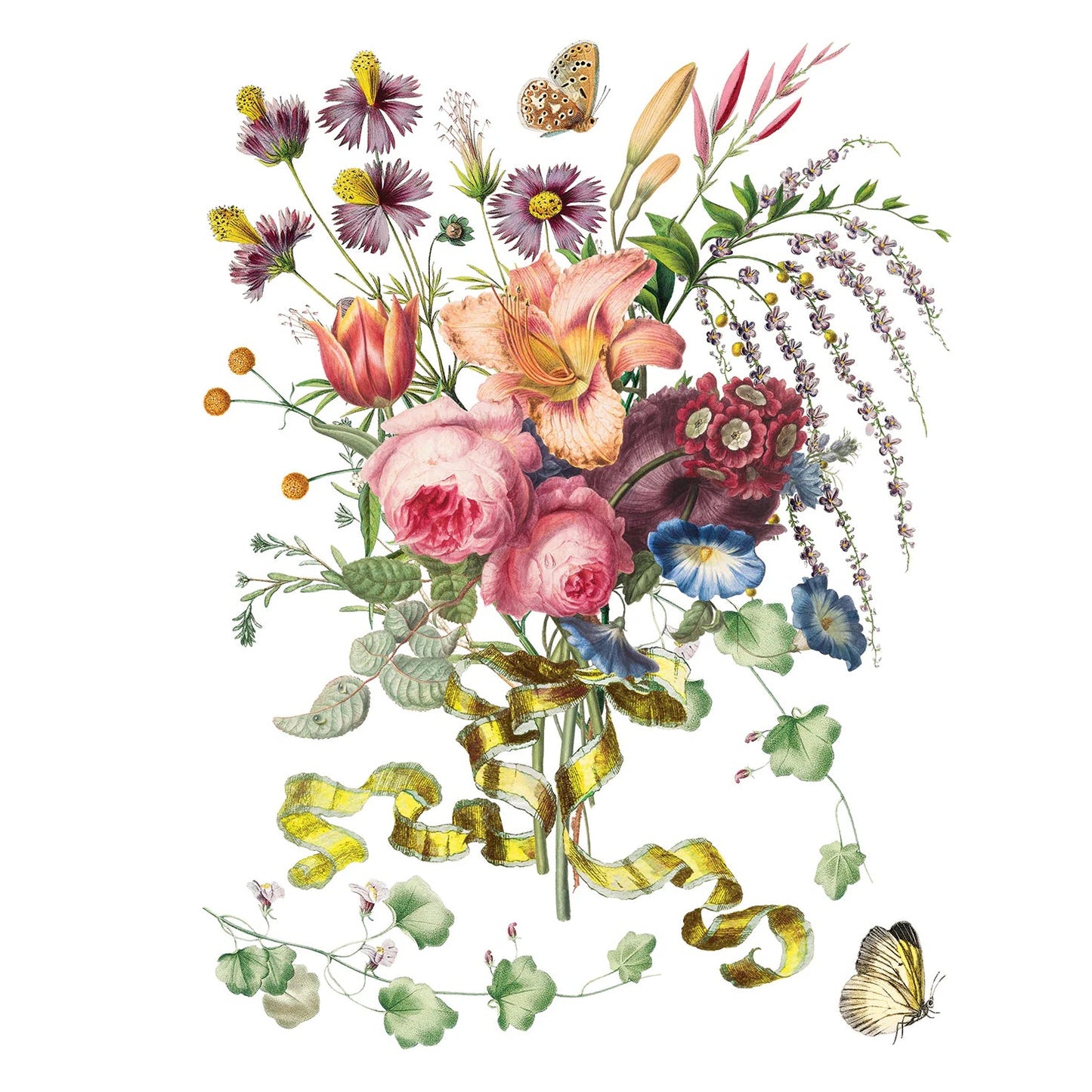 IOD Marche Des Fleurs Decor Transfer by Iron Orchid Designs - 8 Sheets