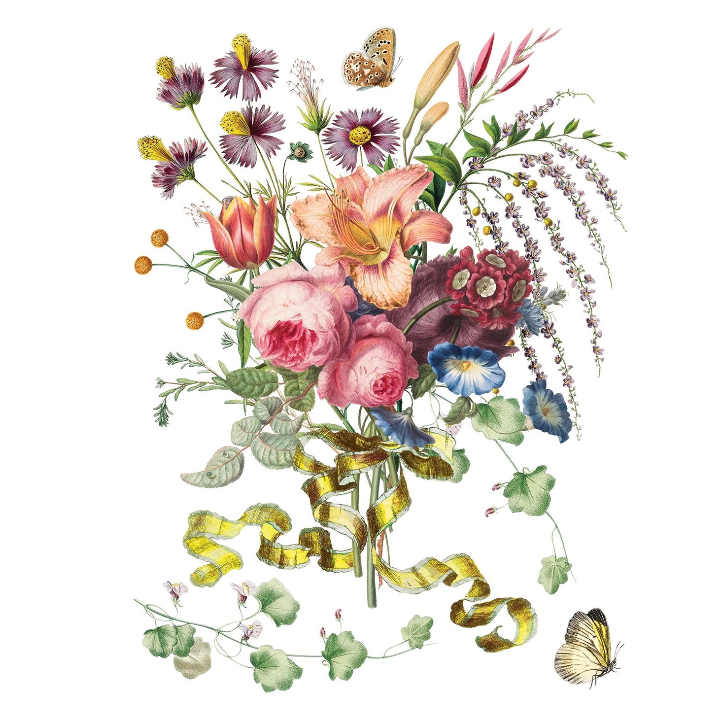 IOD Marche Des Fleurs Decor Transfer by Iron Orchid Designs - 8 Sheets