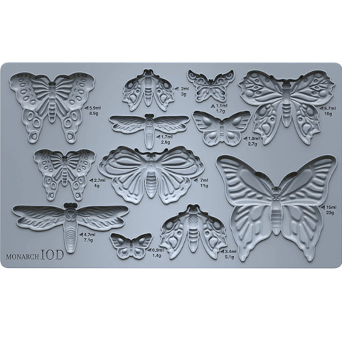 IOD Monarch Decor Mould by Iron Orchid Designs - 6x10 Silicone Mold
