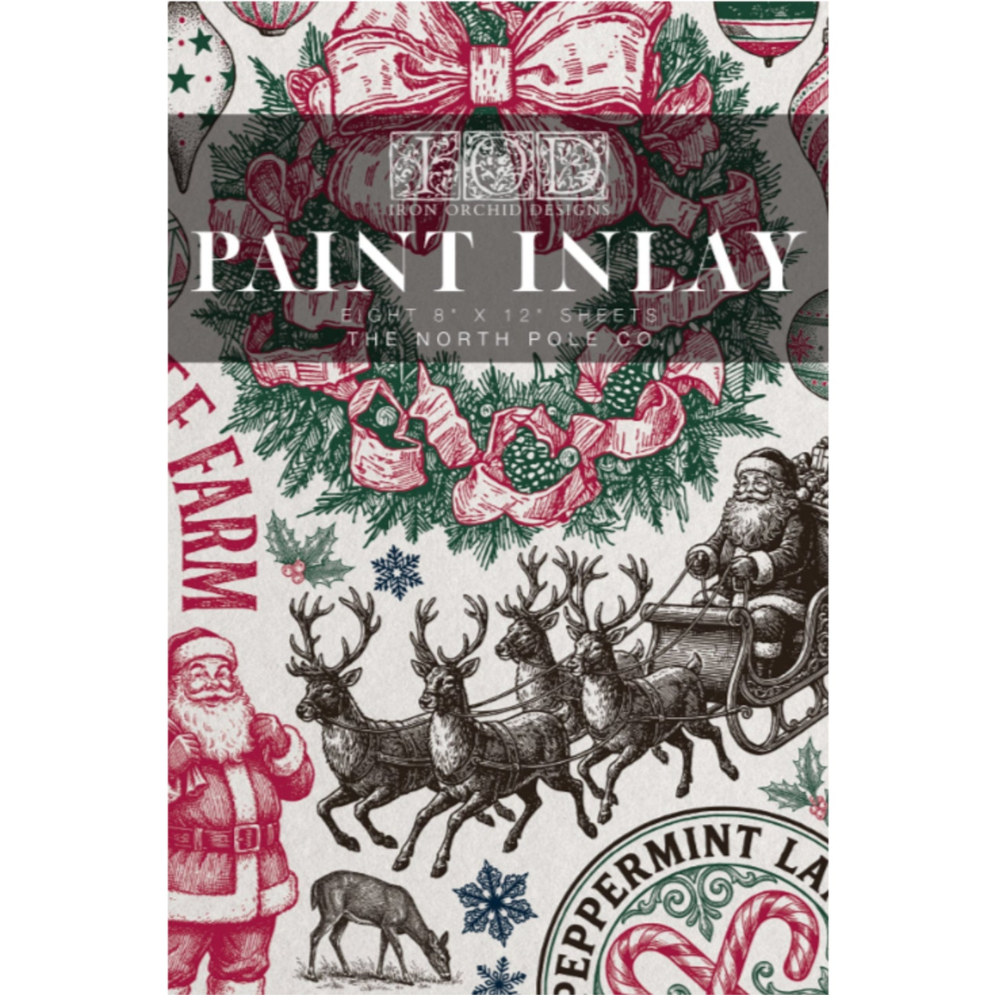 IOD The North Pole Co Paint Inlay by Iron Orchid Designs - Winter 2026