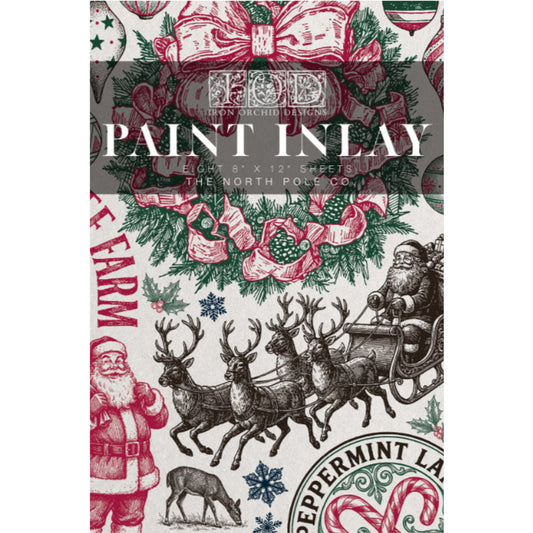 IOD The North Pole Co Paint Inlay by Iron Orchid Designs - Winter 2026
