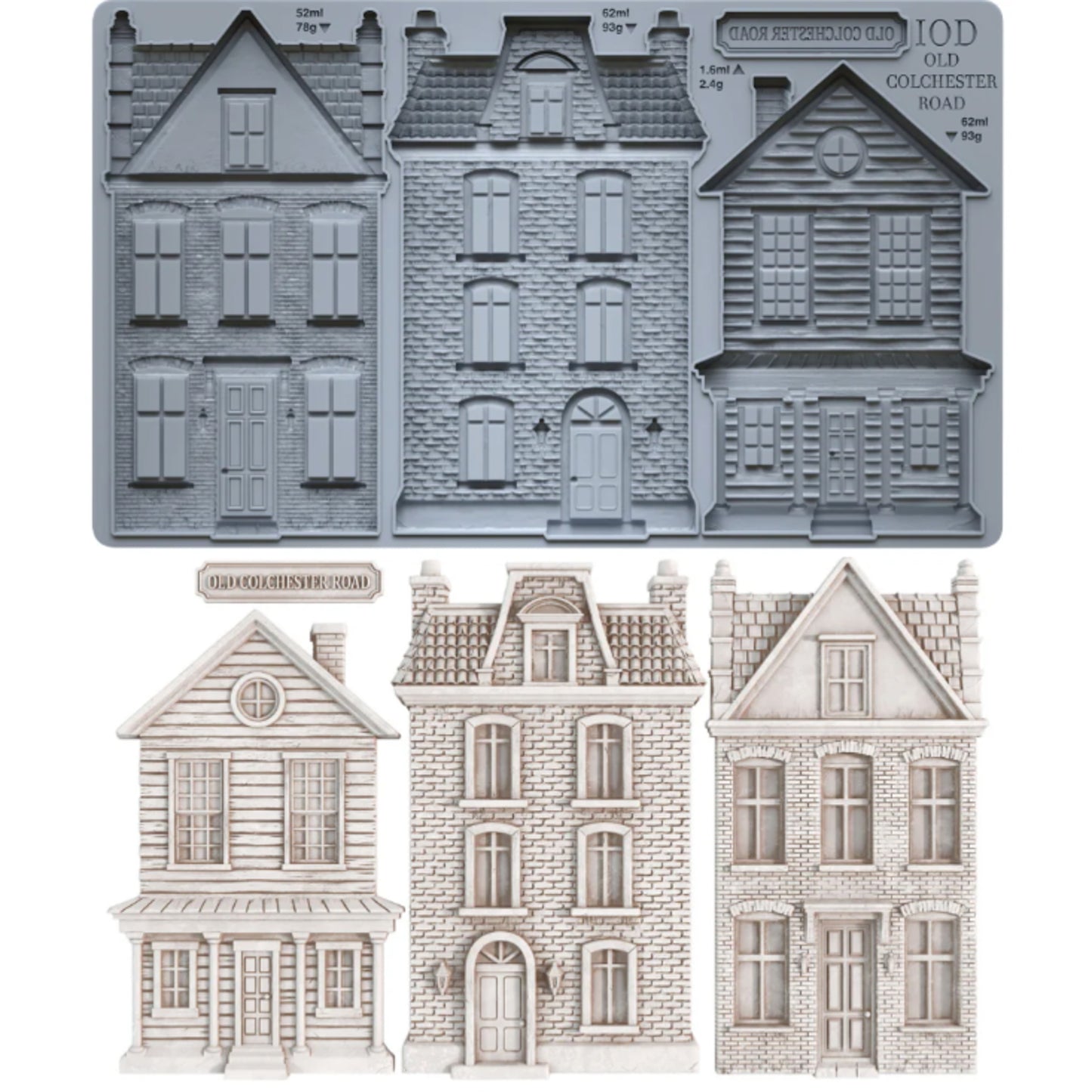 IOD Old Colchester Road Decor Mould by Iron Orchid Designs - 6"x10"