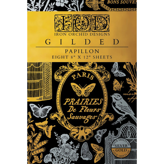 IOD Papillon Foil Decor Transfer by Iron Orchid Designs Spring 2026