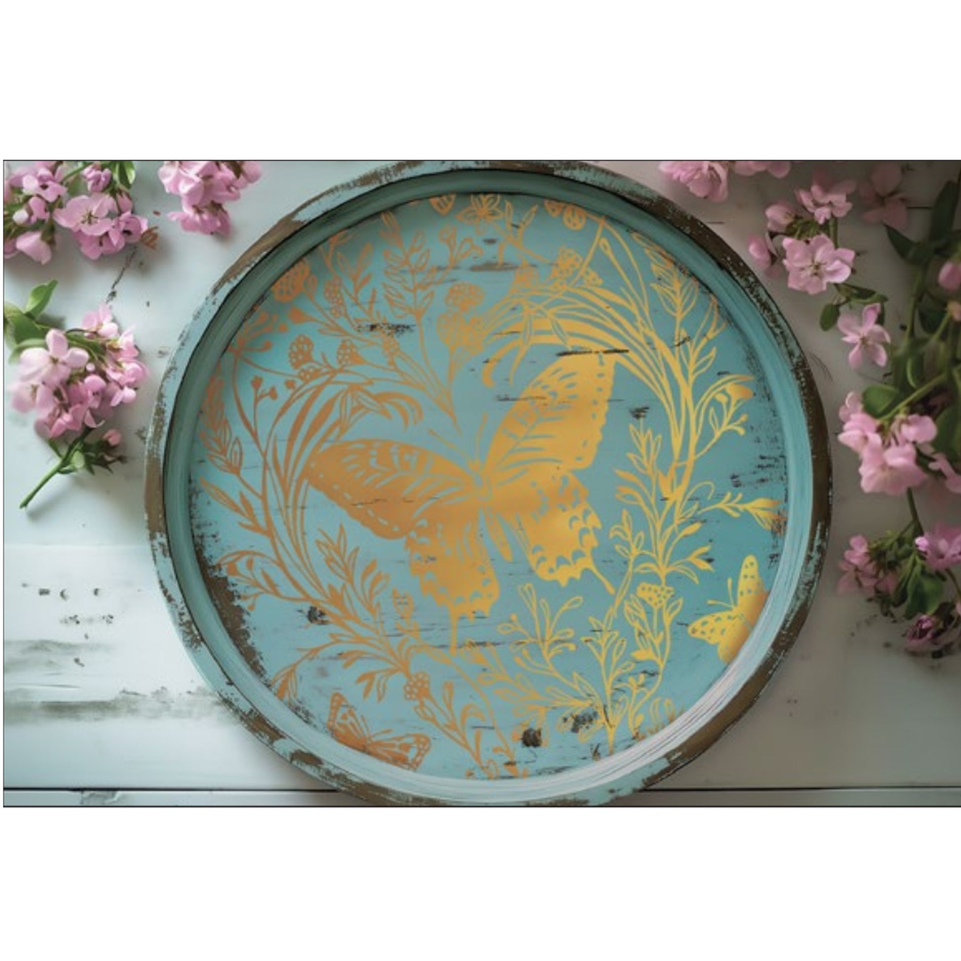 IOD Papillon Foil Decor Transfer by Iron Orchid Designs Spring 2026