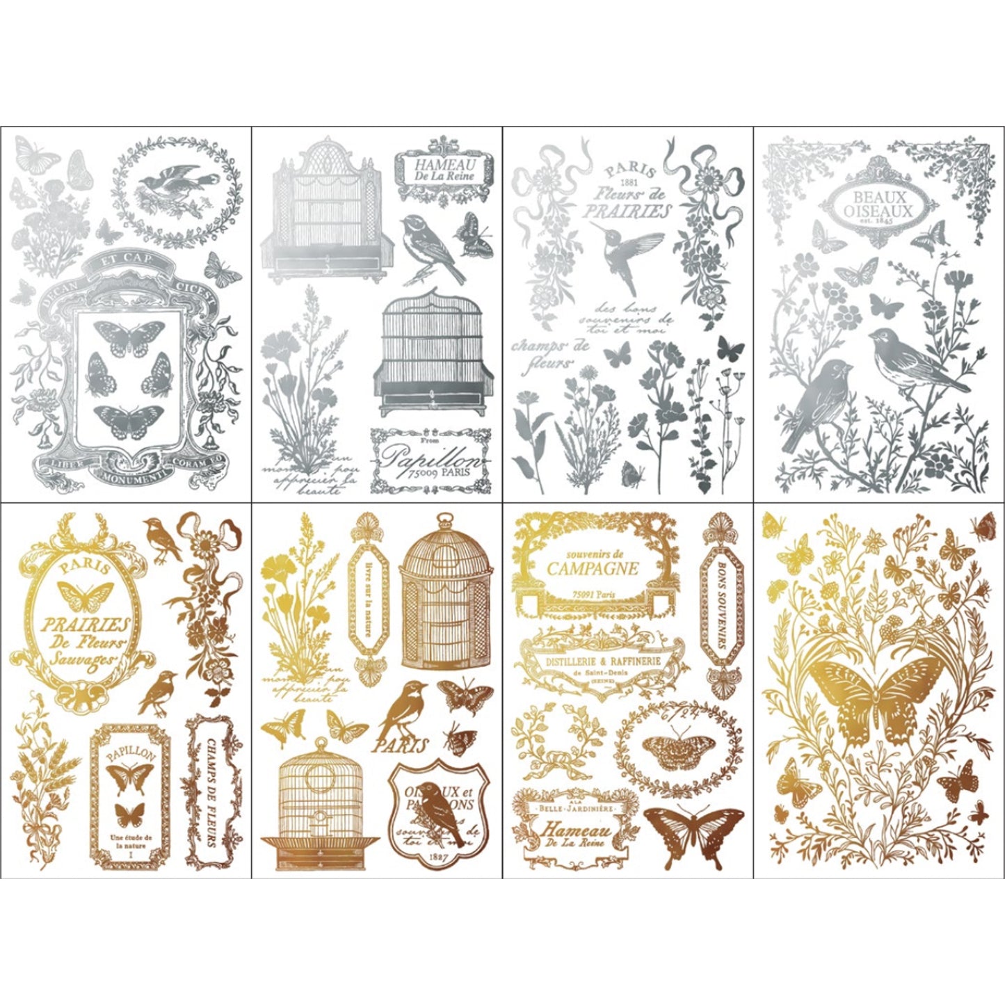 IOD Papillon Foil Decor Transfer by Iron Orchid Designs Spring 2026
