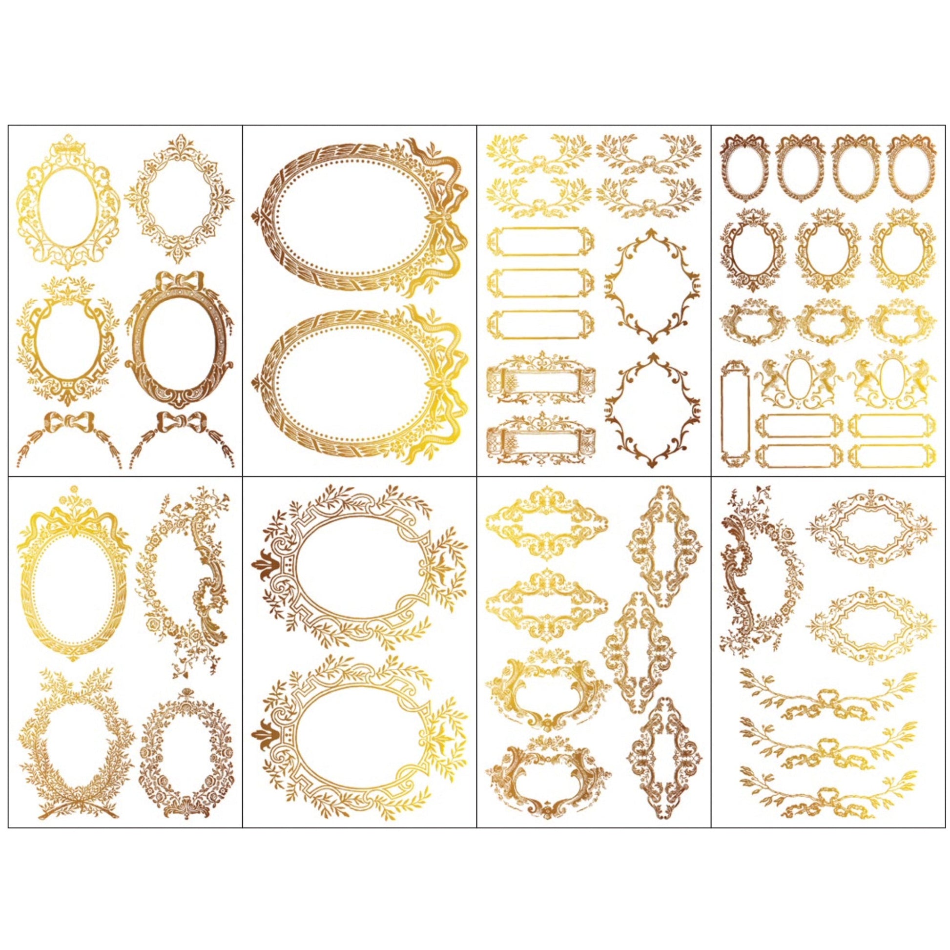 IOD Petits Ornements Gilded Transfer - Iron Orchid Designs