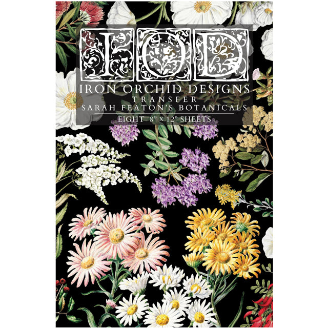 IOD Sarah Featon's Botanicals Decor Transfer - Iron Orchid Designs