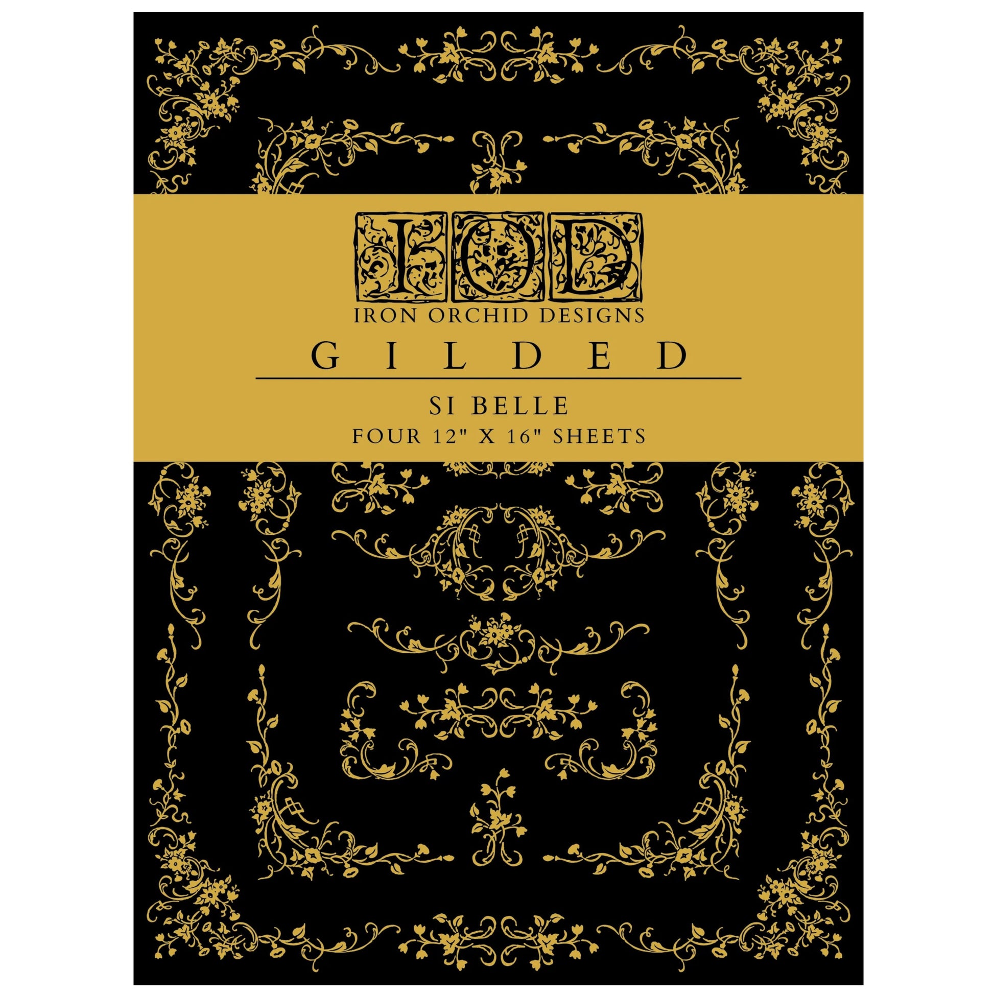 IOD Si Belle Gilded Transfer - Iron Orchid Designs