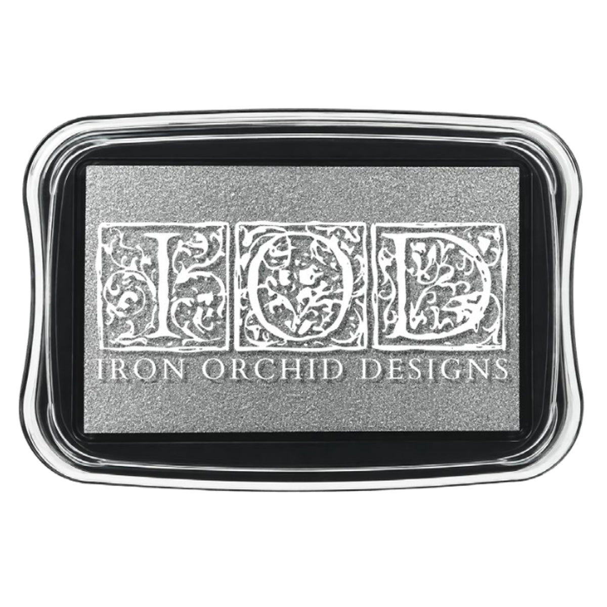 IOD Silver Sparkle Ink Pad by Iron Orchid Designs - 4"x2.75" Reusable