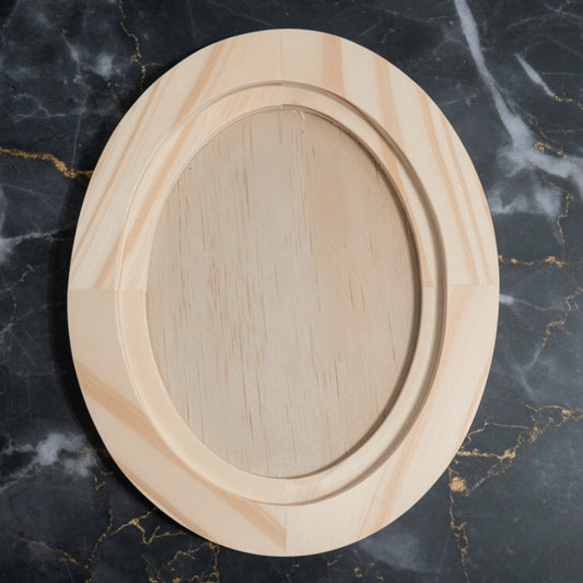 IOD Small Oval Wood Blank by Iron Orchid Designs - Double Sided