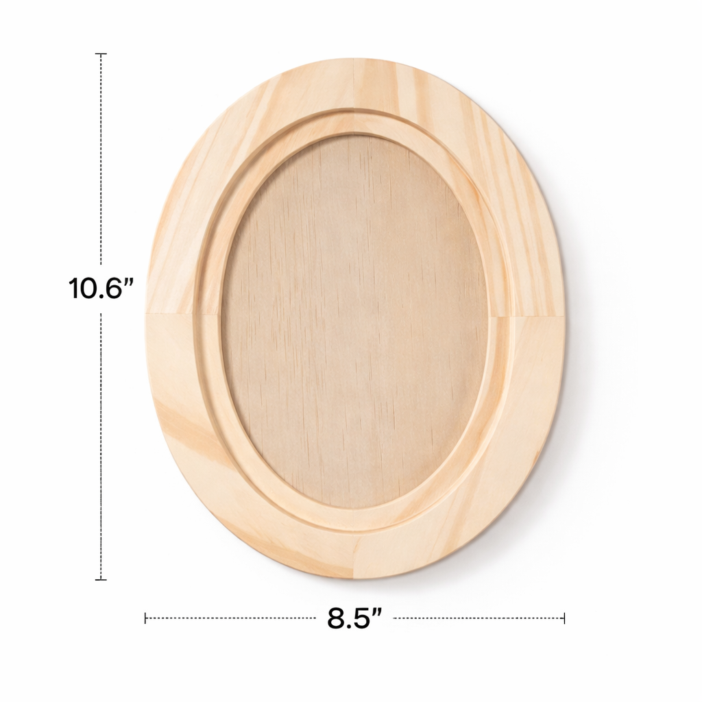 IOD Small Oval Wood Blank by Iron Orchid Designs - Double Sided