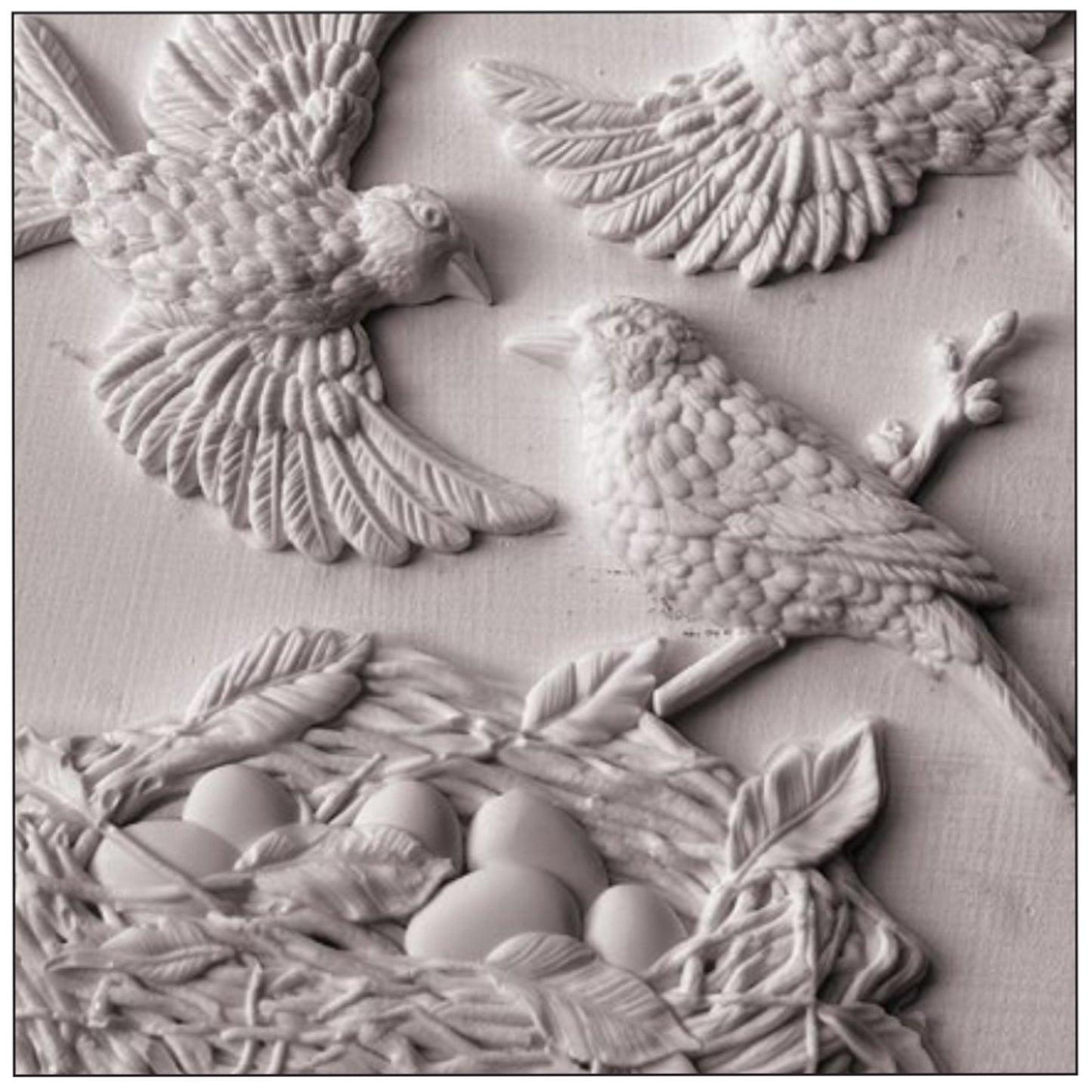 IOD Sparrow's Nest Decor Mould by Iron Orchid Designs - 6x10 Silicone