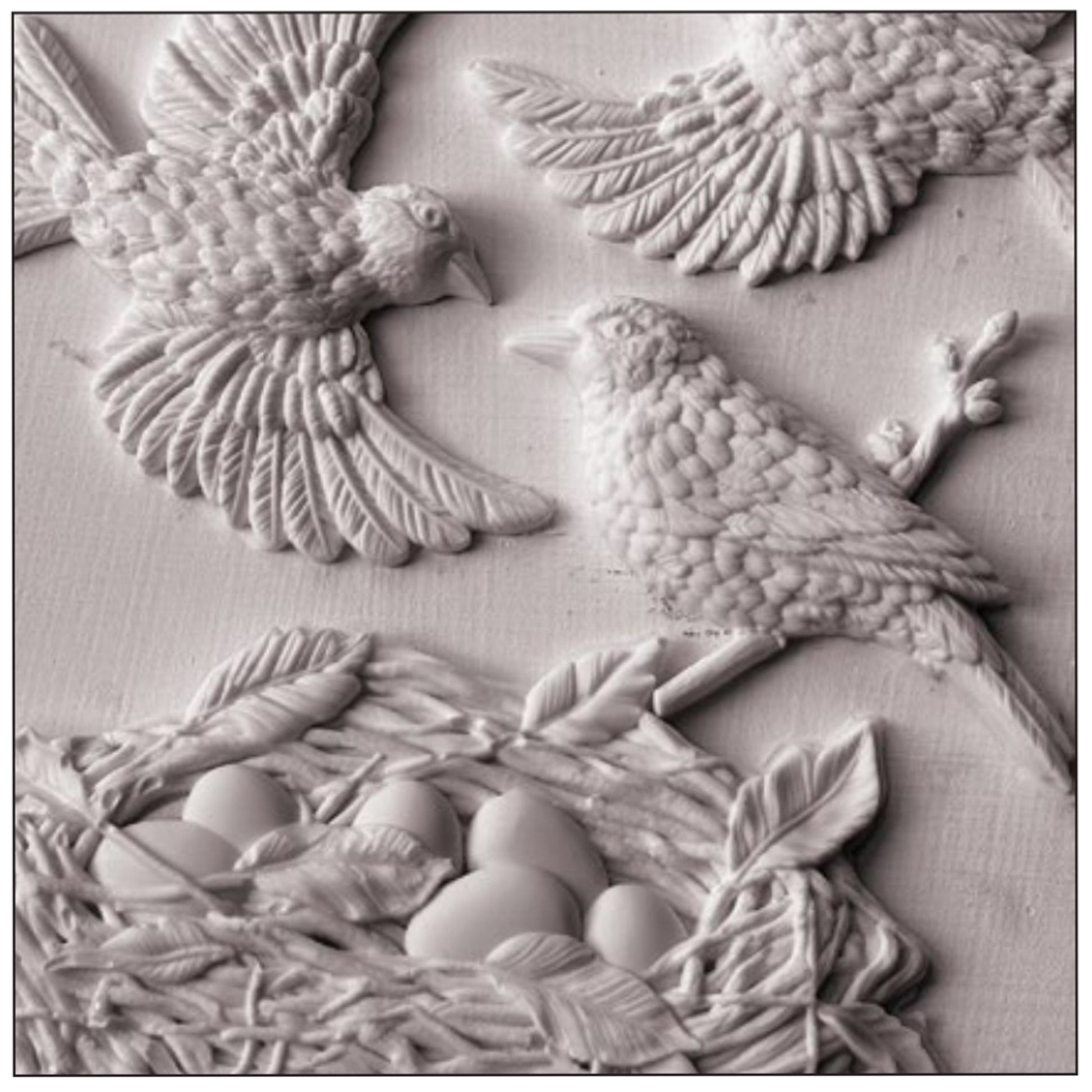 IOD Sparrow's Nest Decor Mould by Iron Orchid Designs - 6x10 Silicone