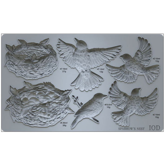 IOD Sparrows Nest Decor Mould - Iron Orchid Designs