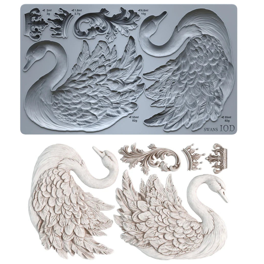 IOD Swans Decor Mould by Iron Orchid Designs - Summer 2026