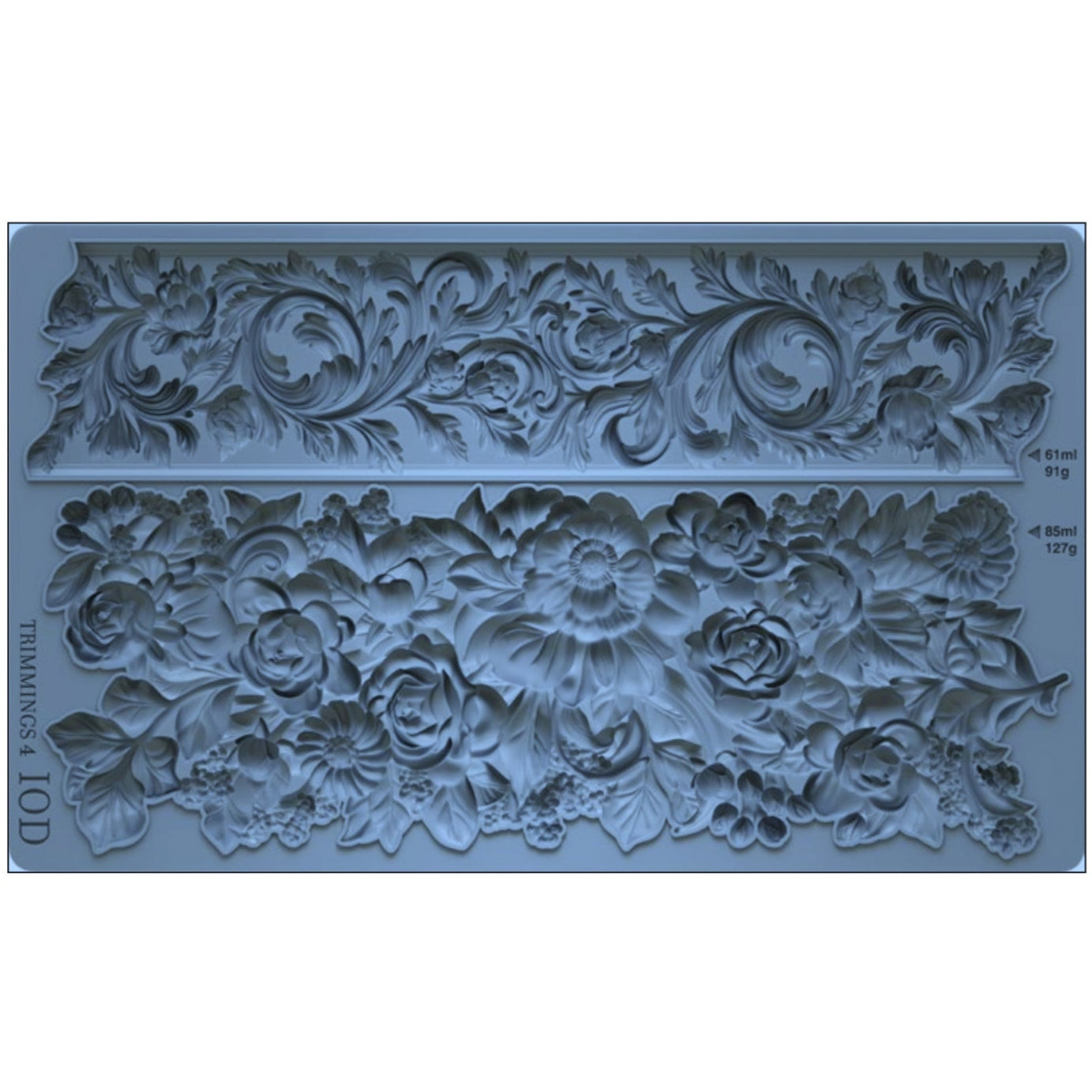IOD Trimmings 4 Decor Mould by Iron Orchid Designs - 6x10 Silicone