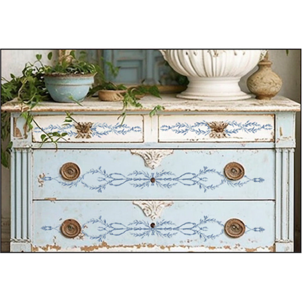 IOD Trompe L'oeil Blue Paint Inlay - Iron Orchid Designs