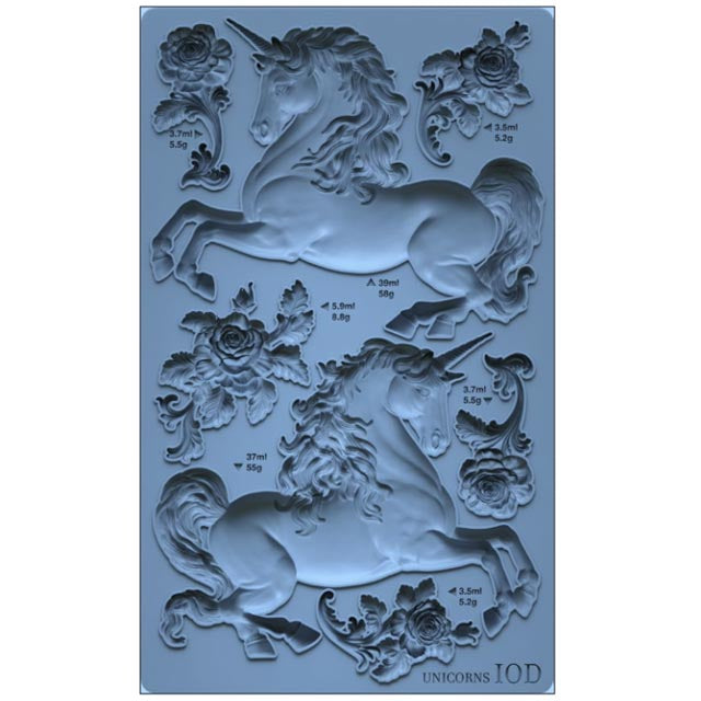 IOD Unicorns Decor Mould - Iron Orchid Designs