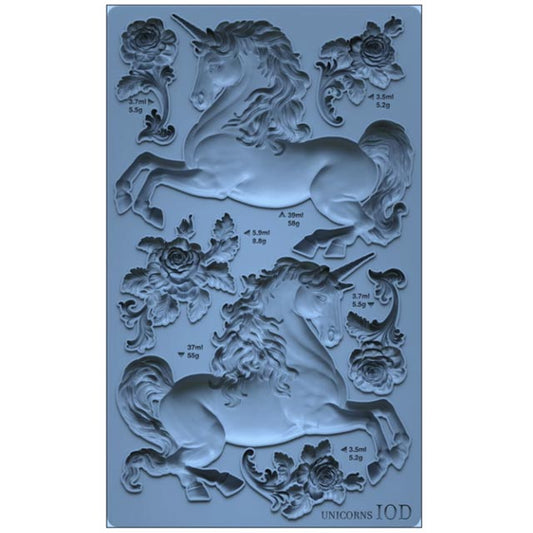 IOD Unicorns Decor Mould - Iron Orchid Designs