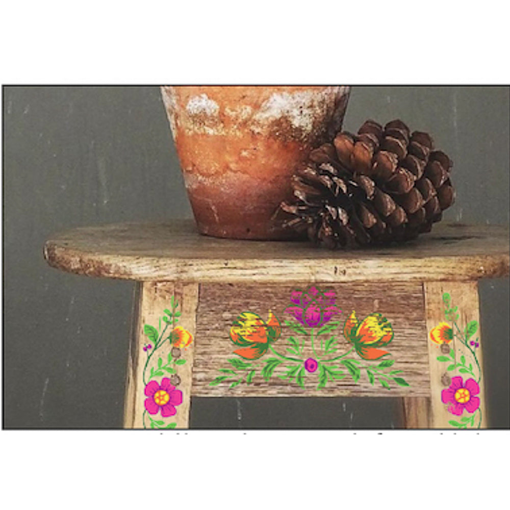 IOD Vida Flora Paint Inlay - Iron Orchid Designs