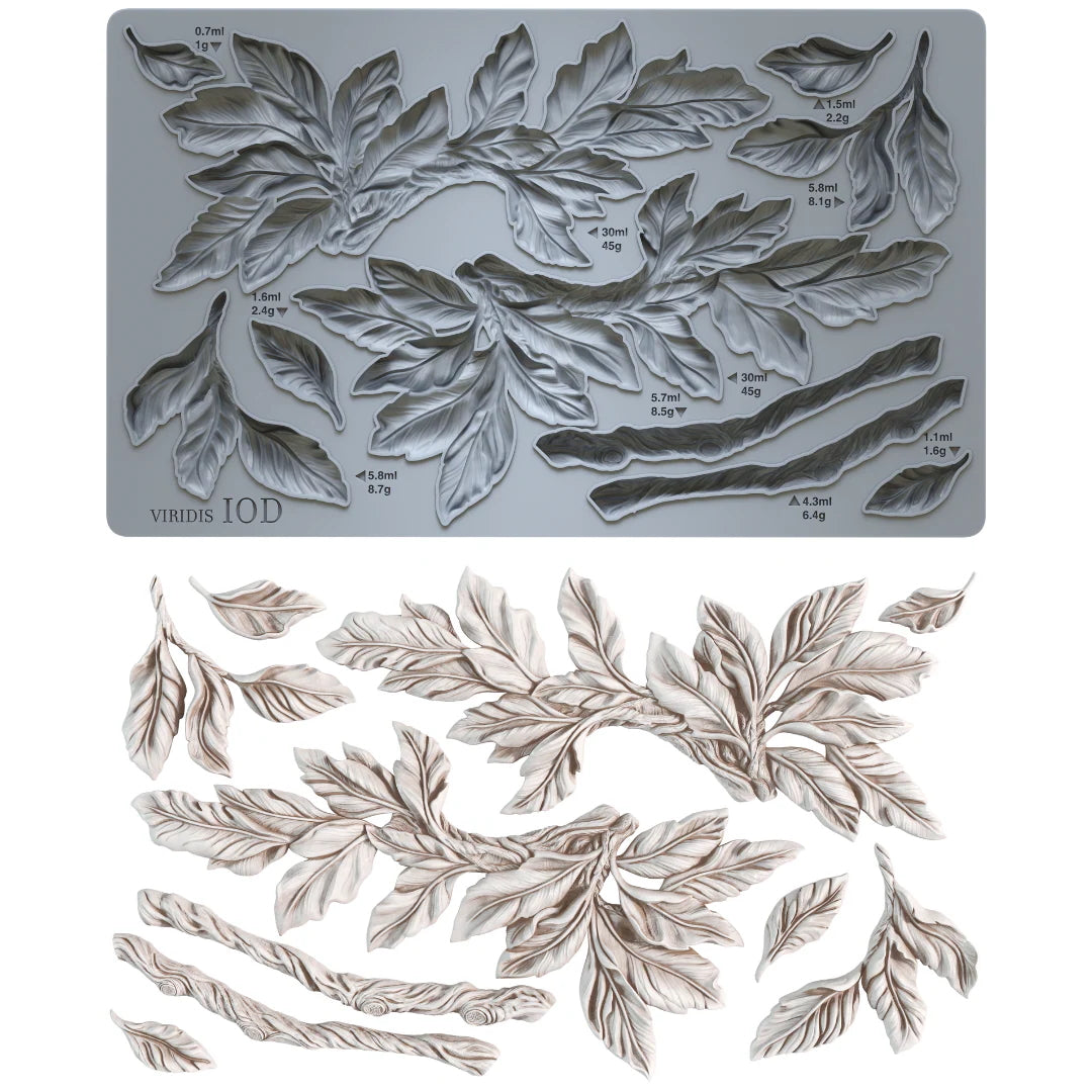 IOD Viridis Decor Mould by Iron Orchid Designs - 6x10 Silicone Mold
